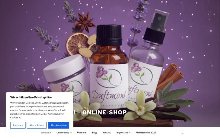 Screenshot of duftmoni.de
