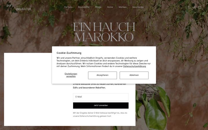 Screenshot von duftundkultur.at