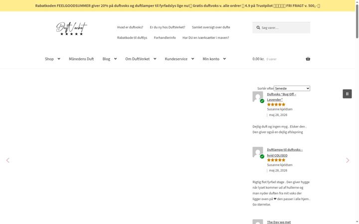 Skjermbilde av duftverket.dk