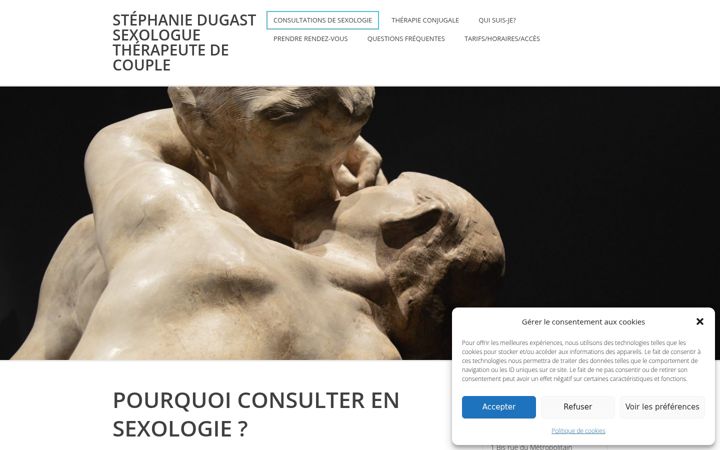 Ekrānuzņēmums no dugast-sexologie-nantes.fr