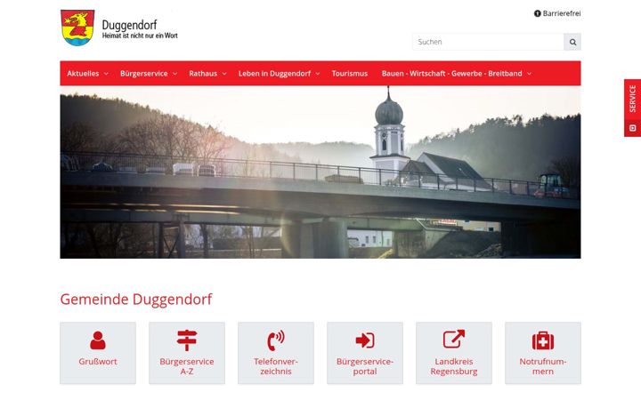 Ekrano kopija duggendorf.de