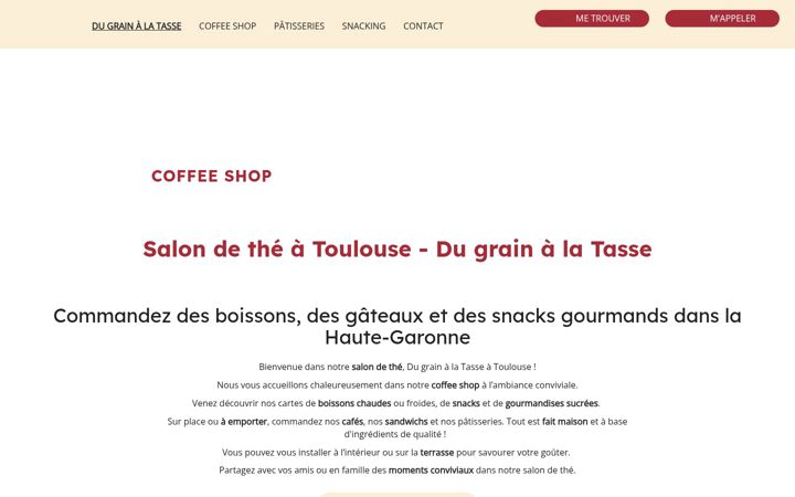 Screenshot of dugrainalatasse.fr
