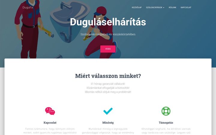 Screenshot ta' dugufix.hu