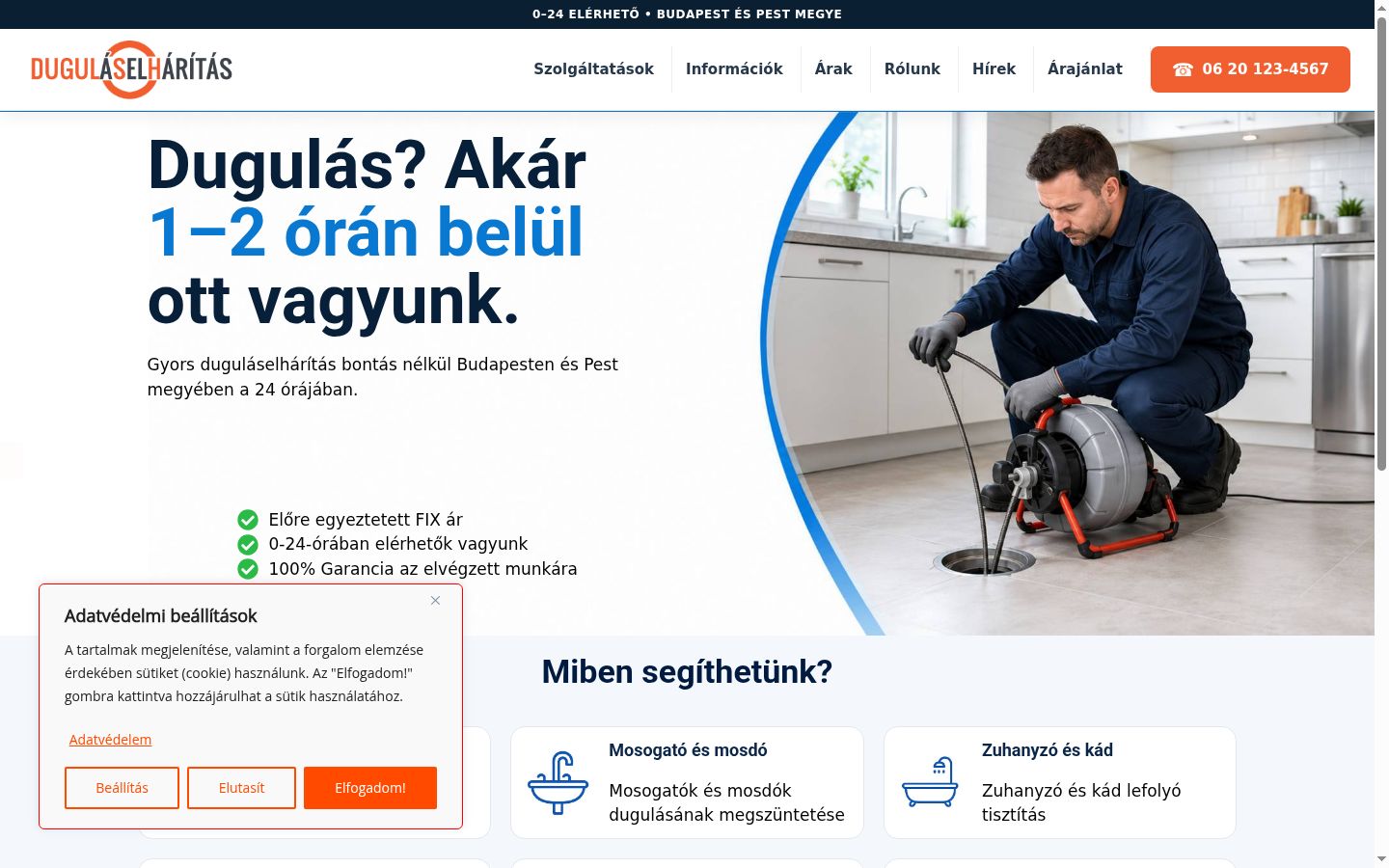 Skärmbild av samtyckesbannern som visades före någon interaktion