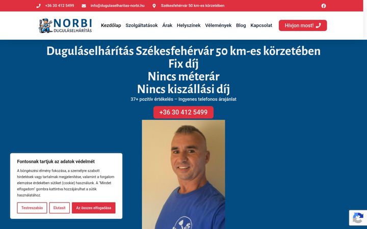 Screenshot ta' dugulaselharitas-norbi.hu