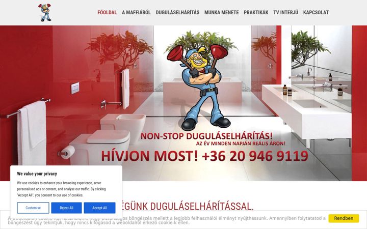 Screenshot ta' dugulaselharitasa.hu