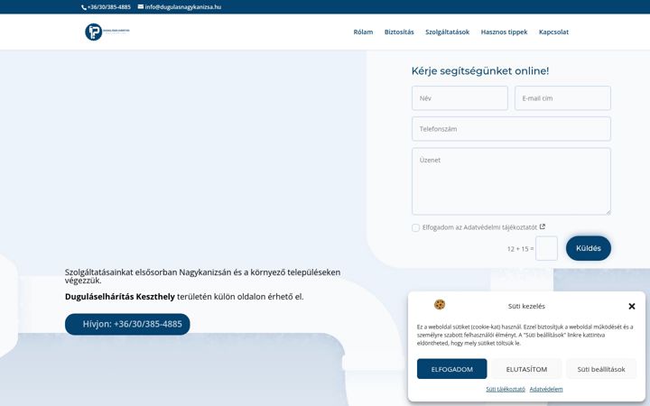 Skærmbillede af dugulasnagykanizsa.hu