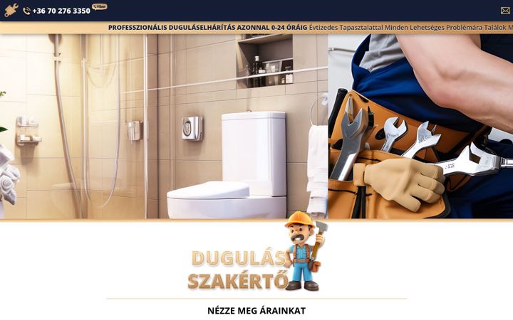 Ekrānuzņēmums no dugulasszakerto.hu
