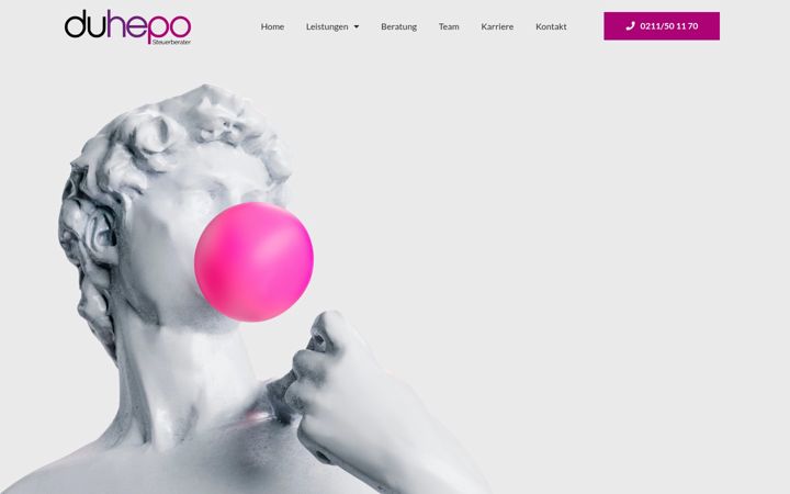 Screenshot of duhepo.de