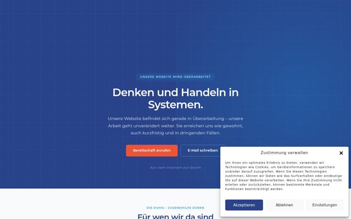 Screenshot of duhis-jugendhilfe.de