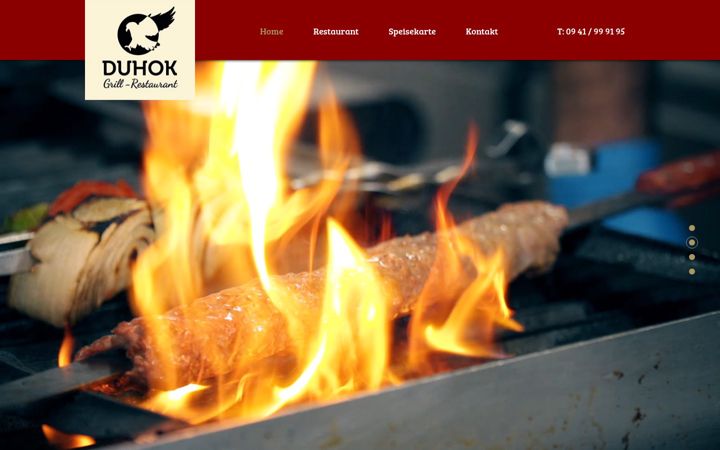 Screenshot ta' duhok-restaurant.de