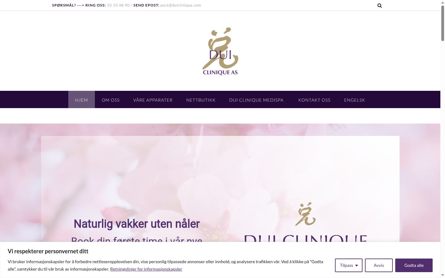 Sutikimo reklamjuostės, rodytos prieš bet kokią sąveiką, ekrano kopija