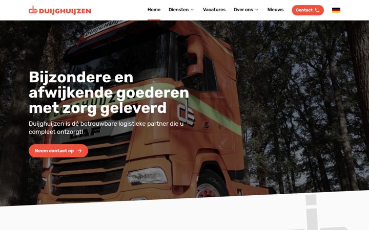 Screenshot di duijghuijzen.nl