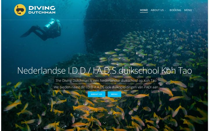 Screenshot di duik-in-thailand.nl