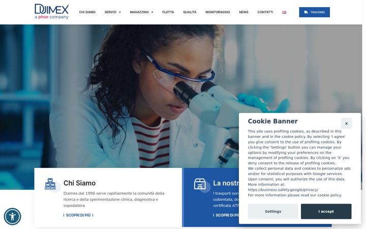 Screenshot of duimex.com