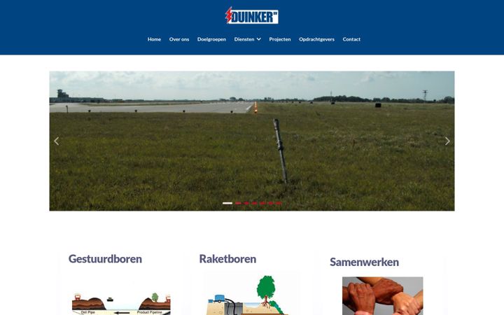 Screenshot di duinkerbv.nl