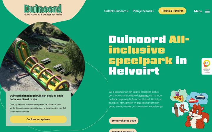 Screenshot di duinoord.nl
