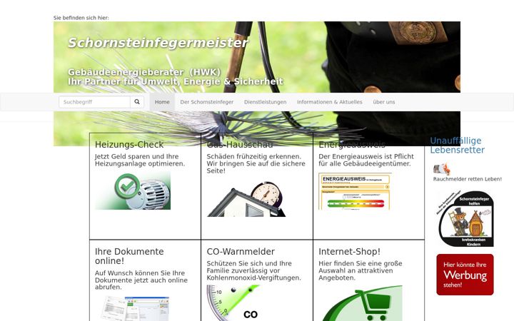 Screenshot of duisburger-schornsteinfeger.de