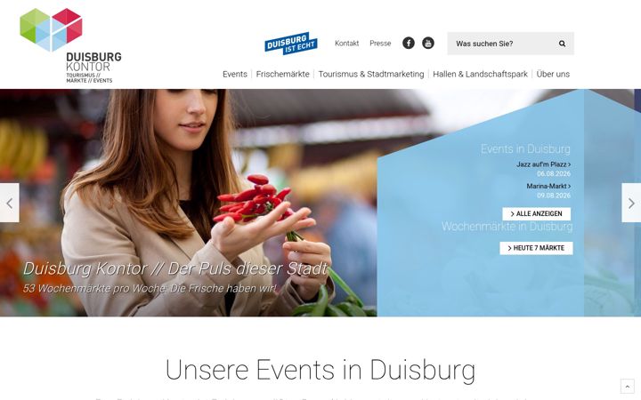 Snímek obrazovky duisburgkontor.de