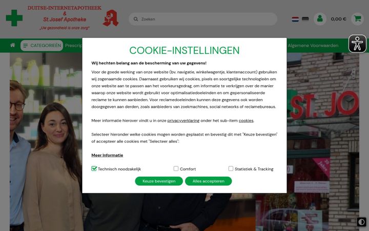 Screenshot of duitse-internetapotheek.com