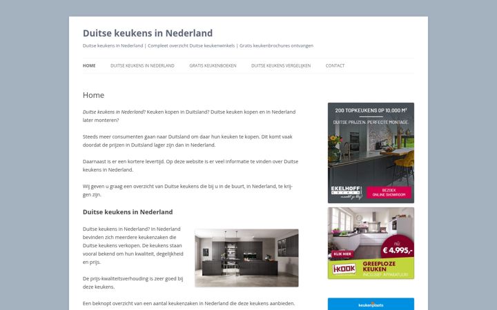 Screenshot di duitsekeukensinnederland.nl