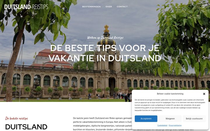 Screenshot di duitsland-reistips.nl