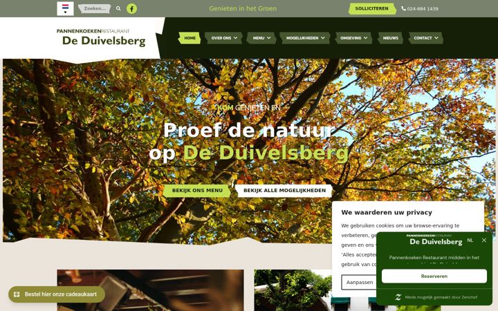 Screenshot di duivelsberg.nl