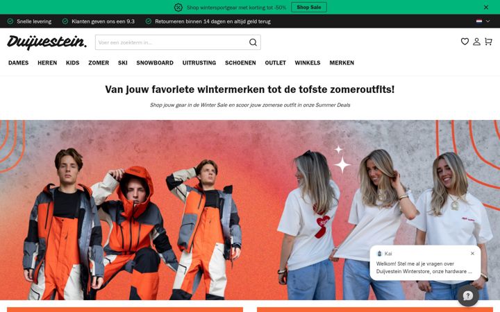 Screenshot di duivenstein-wintersport.nl