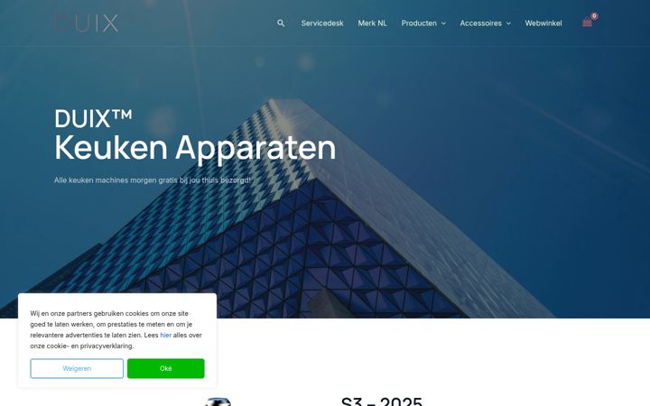 Screenshot di duix.nl
