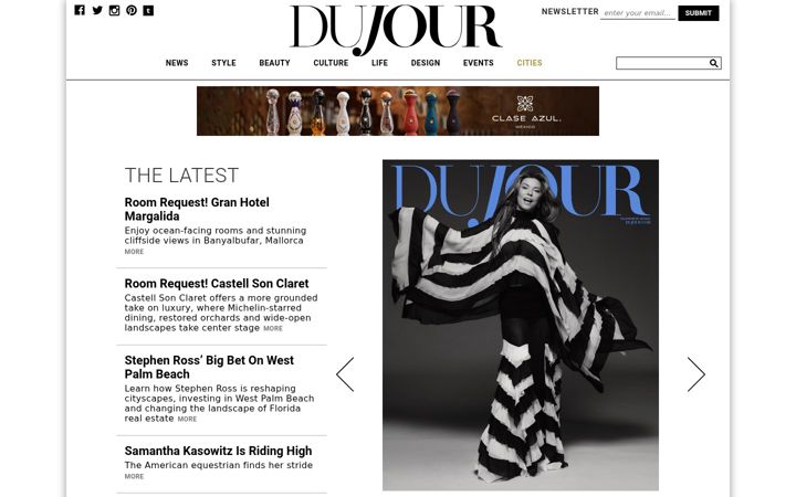 Screenshot of dujour.com