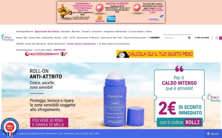 Snimka zaslona za dukannewboutique.it
