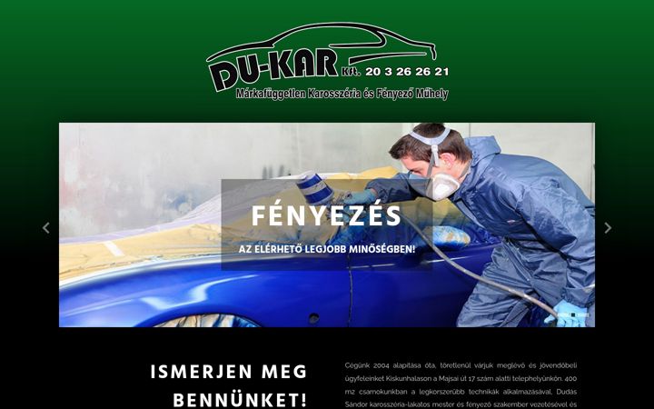 Skærmbillede af dukar.hu