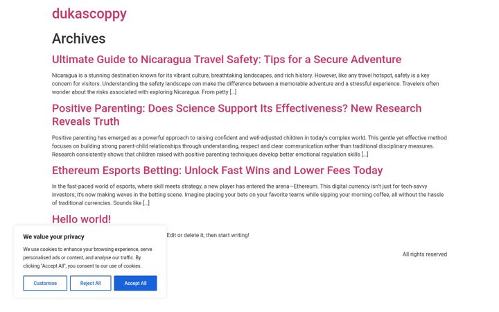 Screenshot of dukascoppy.com