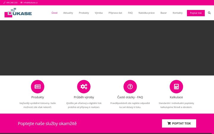 Screenshot ta' dukase.cz