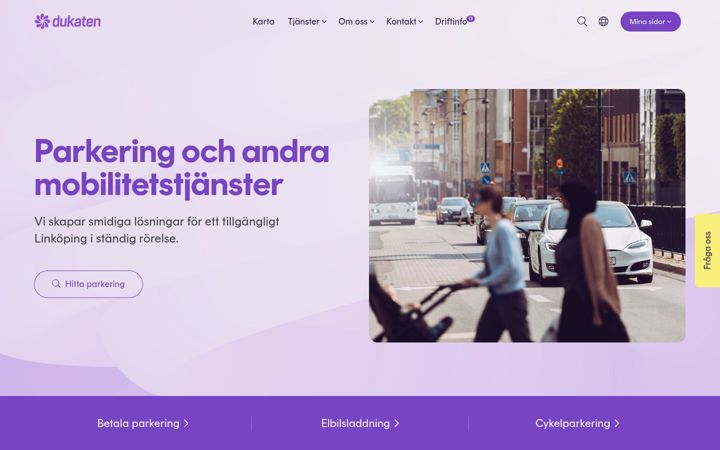 Screenshot von dukaten.se