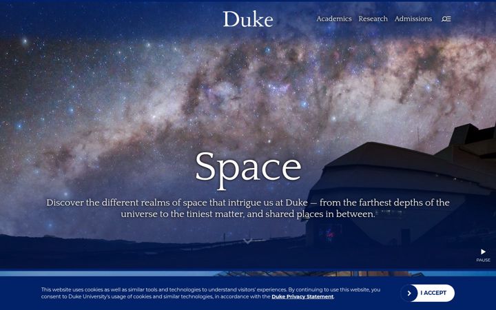 Screenshot ta' duke.edu