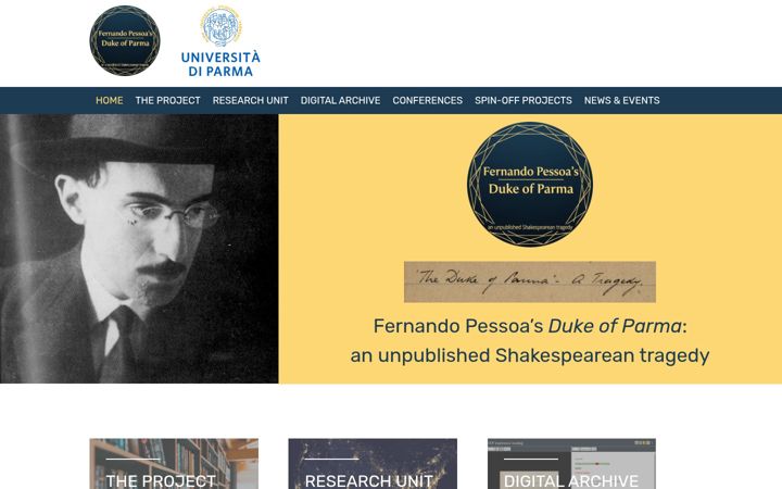 Snimka zaslona za dukeofparma.unipr.it