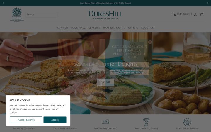Screenshot van dukeshill.co.uk