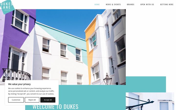 Screenshot van dukeslane.co.uk