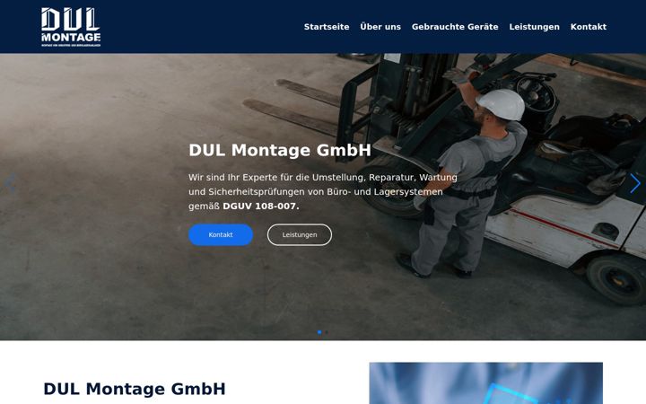 Screenshot of dul-montage.de