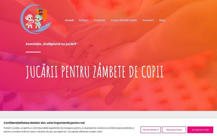 Screenshot of dulapiorulcujucarii.ro