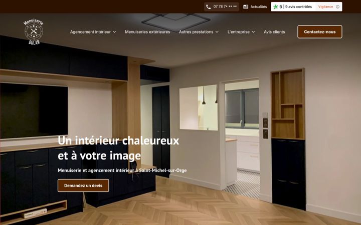 Screenshot of dular-menuiserie.fr