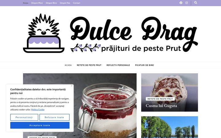 Screenshot of dulcedrag.ro