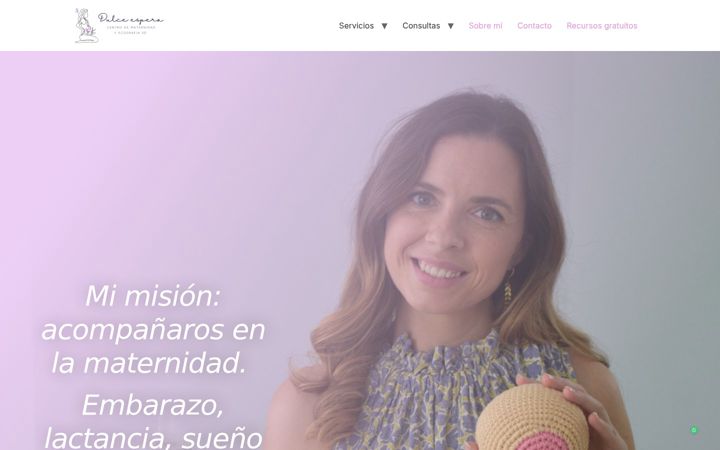 Skjámynd af dulceesperamaternidad.es