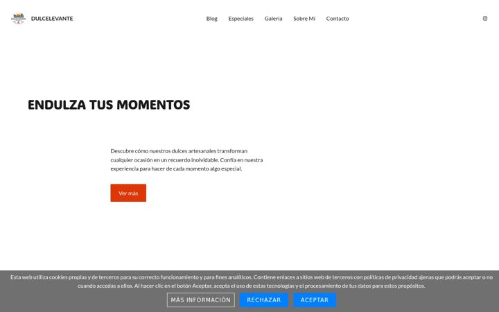 Screenshot of dulcelevante.com