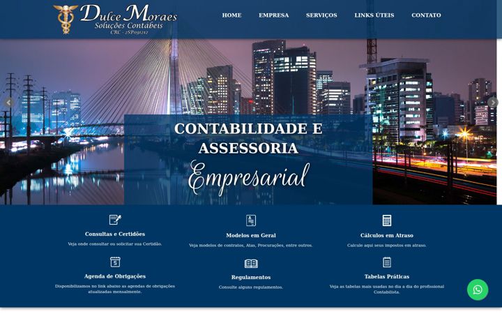 Skärmbild av dulcemoraescontabilidade.com.br