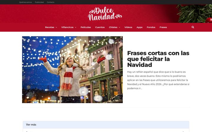 Screenshot of dulcenavidad.com