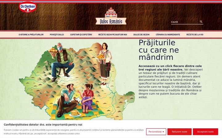 Screenshot of dulceromanie.ro