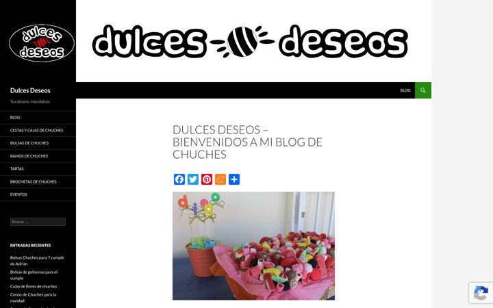 Snímek obrazovky dulcesdeseos.es