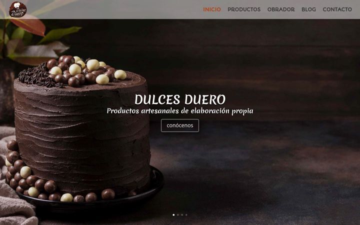 Snímek obrazovky dulcesduero.es